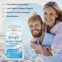Liposomal Glutathione 1000mg, Glutathione Supplement with Milk Thistle 200mg, Alpha Lipoic Acid 300mg & Vitamin C 500mg, Immune Health Support, Liver Support, Skin Support 6
