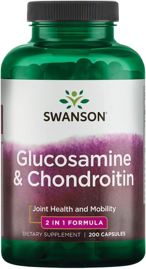 Swanson Glucosamine & Chondroitin Combo 500/250 Milligrams 200 Capsules 2