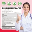 90 CT Magnesium Glycinate Gummies 1000mg - Sugar Free Magnesium Potassium Supplement with Vitamin D, B6, CoQ10 for Calm Mood & Sleep Support - 90 Raspberry Gummies 5