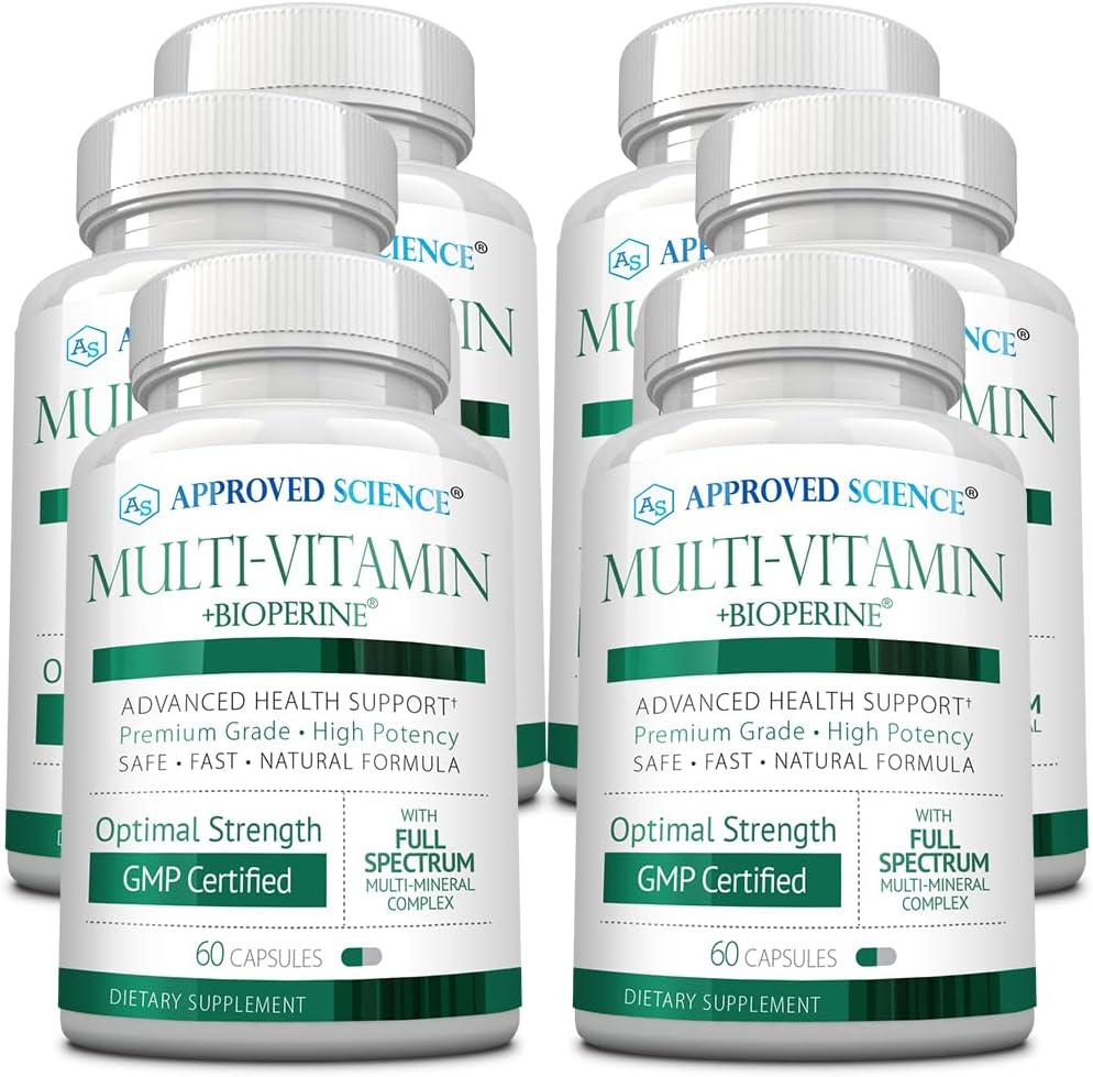 Approved Science Multi-Vitamin - with Full-Spectrum B-Vitamins, Green Tea, Lutein, Lycopene, Zeaxanthin, BioPerine - 360 Capsules - 6 Month Supply 2