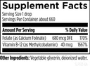 Designs for Health B12 + Folate Drops - Super Liquid Folate with Vitamin B12 as Methylcobalamin - 400mcg Folate + 40mcg Methyl B12 per Drop, Non-GMO + Vegetarian (660 Servings / 1 Fl Oz) 4