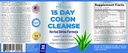 15 Day Colon Cleanse and Detox, Herbal Detox Formula, Supports Weight Loss, Constipation Relief - Boosts Energy. Flush Toxins, Natural Safe Colon Cleanser for Men and Women - 30 Capsules 6