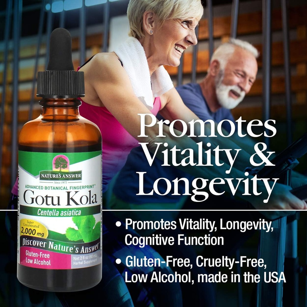 Nature's Answer Gotu Kola Herb with Organic Alcohol, 2-Fluid Ounces 5