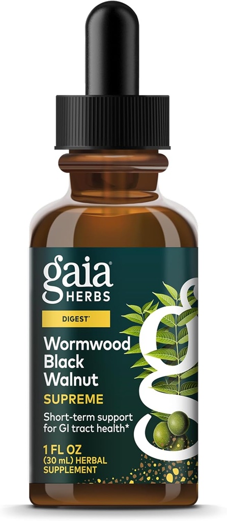 Gaia Herbs Wormwood Black Walnut Supreme 1 Fl Oz, Liquid Extract 2