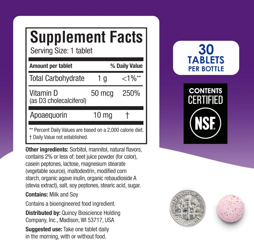 Prevagen Regular Strength Mixed Berry Chewables - 90 Tablets (3 Month Supply) | Formulated for Your Brain | 10mg of Apoaequorin Plus Vitamin D3 with 7-Day Pill Minder 4