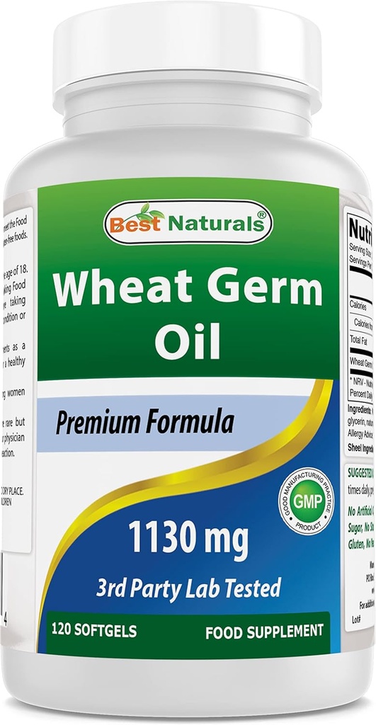 Best Naturals Wheat Germ Oil 1130 mg 120 Softgels 2