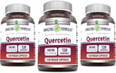 Amazing Formulas Quercetin 500mg Veggie Capsules Supplement | Non-GMO | Gluten Free | Supports Overall Health & Well Being (120 Count | 3 Pack) 2