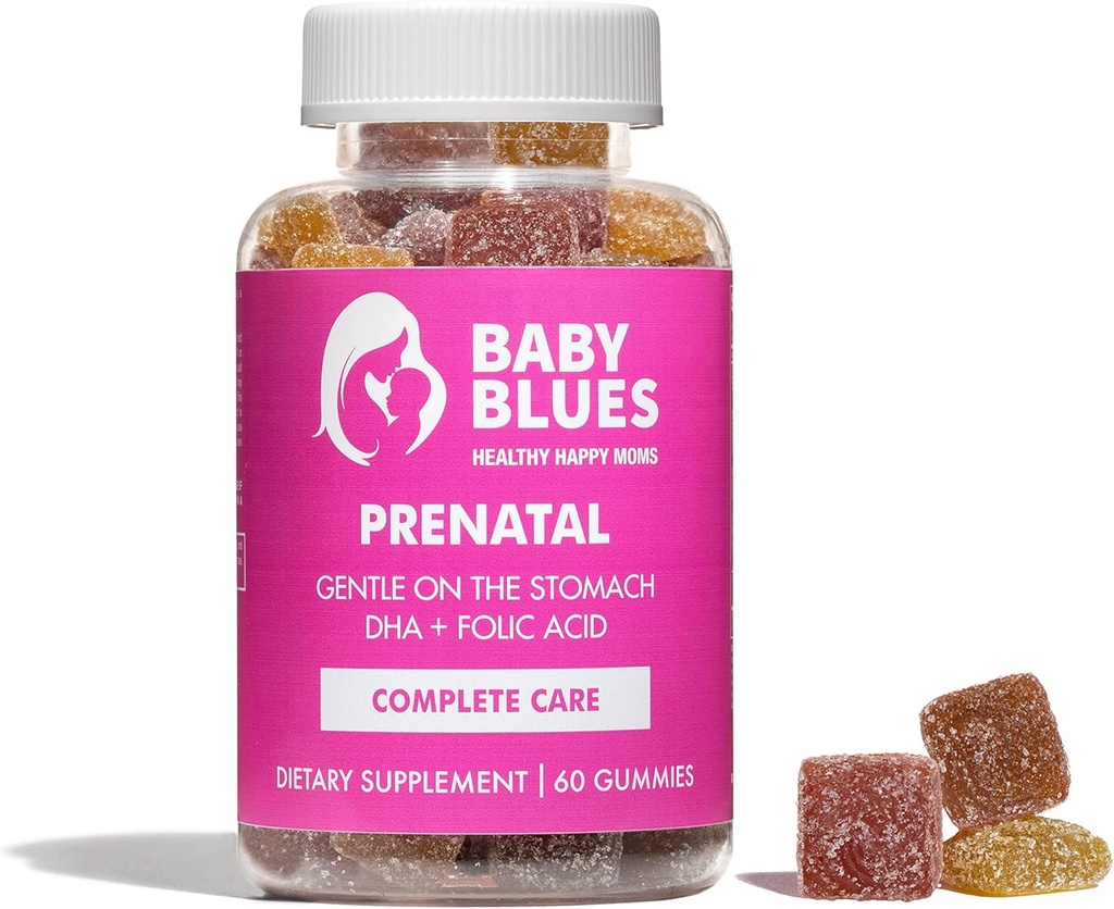 Baby Blues Prenatal Gummies: Complete Multivitamin with DHA + EPA Omega 3s 2