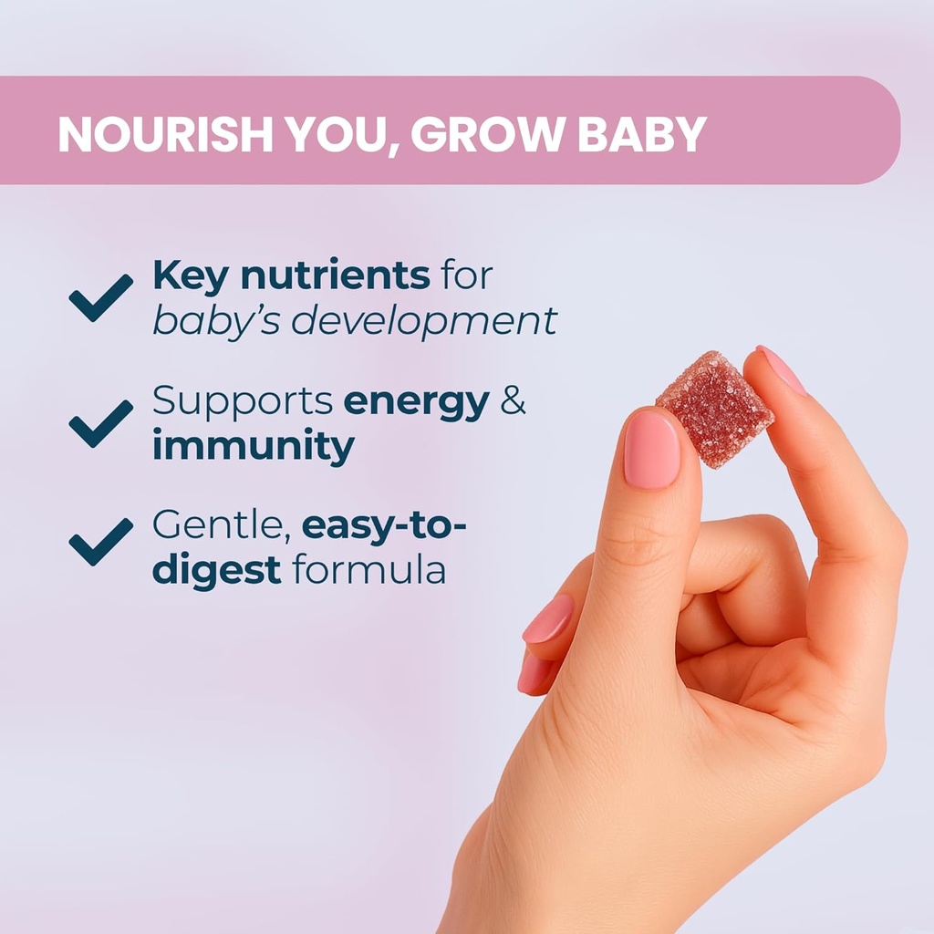 Baby Blues Prenatal Gummies: Complete Multivitamin with DHA + EPA Omega 3s 3
