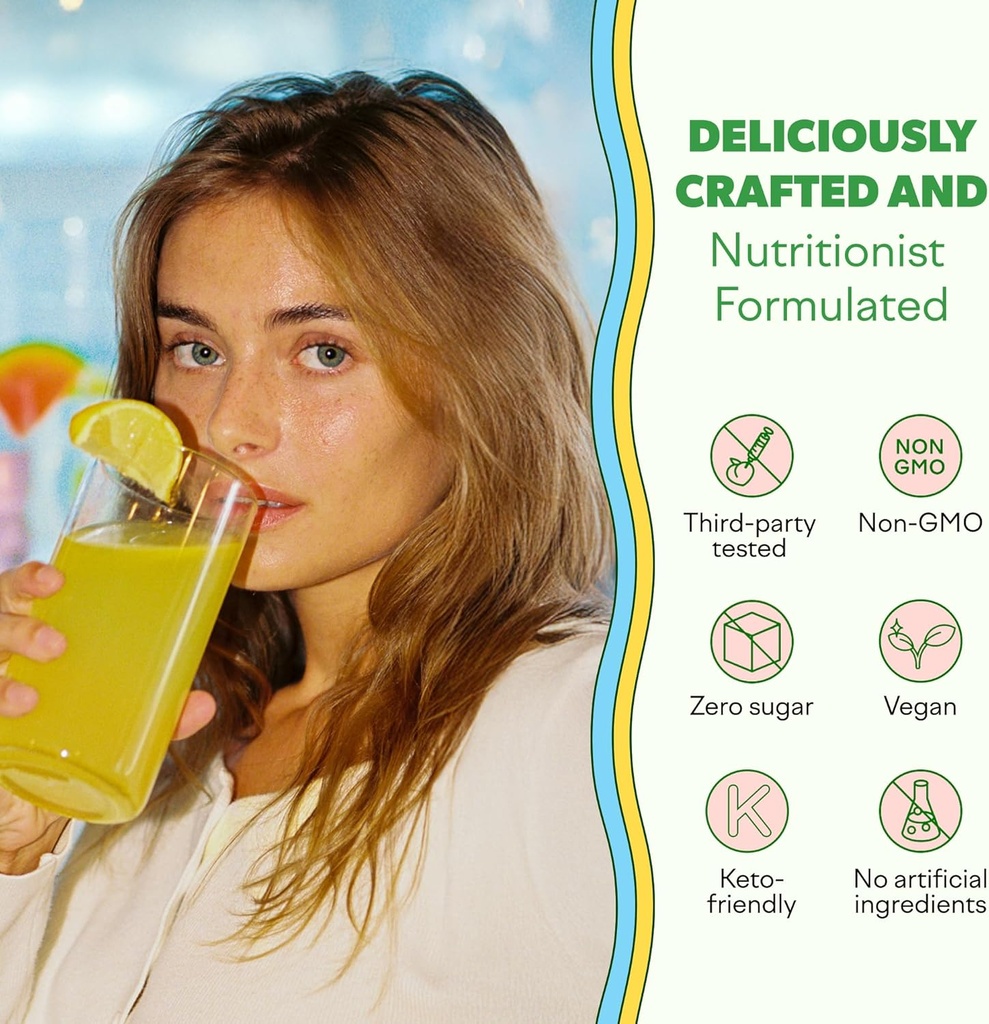 Feel Goods Hydration Hero, 1,000mg Electrolytes Powder, Sugar Free, Magnesium, Organic Aloe Vera, L Theanine, Vitamin C & B12, Keto, Vegan, Electrolyte Packets, Blue Raspberry, 15 Count 6