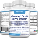 Advanced Sciatic Nerve Support Relief: Alpha Lipoic Acid Vitamin, Benfotiamine - 12 in 1 Sciatica Supplements - 120 Capsules- 30-60 Supply- Made in USA 2