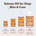 Natural Dog Company Wild Alaskan Salmon Oil Formula with Omega 3, Fish Oil for Dogs Supplement, Skin & Coat Dog Oil, Itchy Relief, Immune Support for Joints & Heart, Food Topper, 16 oz. 6