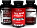 Organic Lions Mane Mushroom Capsules - 1800mg Strongest Lion's Mane Mushroom Supplement - Non-GMO Lions Mane Extract Powder - Nootropic Brain Supplement - Brain & Immune Support - 90 Vegetarian Caps 5