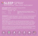 Sleep Support Spray (30 Day Supply) - Melatonin, 5-HTP, L-Theanine, & Herbal Extracts, Spearmint Flavor, TSA Safe & Fast Absorbing by SpectraSpray 3