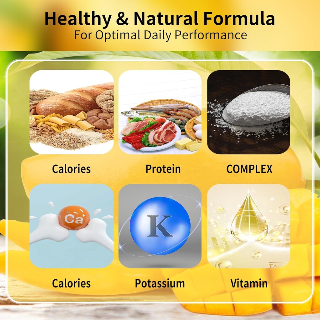 Magnesium Glycinate Gummies 1000mg - Sugar Free Magnesium Potassium Supplement with Vitamin D, B6, CoQ10 for Calm Mood & Sleep Support - 180 Mango Pineapple 3