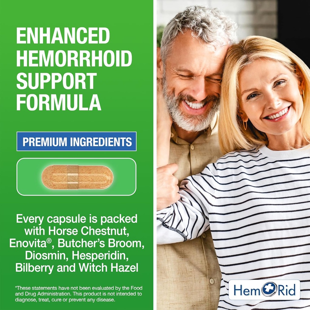 HemRid Max - Fast Hemorrhoid Relief. Get The Hemorrhoid Pills That Actually Work. Works in Just 2-5 Days. 4