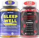 Melatonin Free Natural Sleep Gummies for Adults + Vitamin B Complex Gummies for Women 2