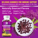 Elderberry Gummies & Irish Sea Moss, Organic Sambucus Elderberry Gummy with Seamoss, Zinc, Vitamin C, D3, Multivitamin Elderberry Vitamin & Energy Support Supplements - Sugar-Free 4