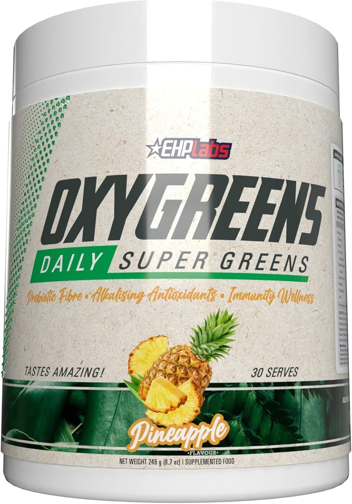 EHP Labs OxyShred + OxyGreens Bundle - Thermogenic Pre Workout Powder & Shredding Supplement, Clinically Proven Preworkout Powder - Daily Super Greens Powder, Spirulina Powder, Greens Superfood Powder 3
