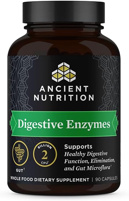 Ancient Nutrition Digestive Enzymes, Supports Gut Health, Promotes Healthy Digestive Function, 90 Ct 2