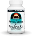 Source Naturals Acetyl L-Carnitine & Alpha-Lipoic Acid, for Cellular Vitality*, 650mg - 60 Tablets 2