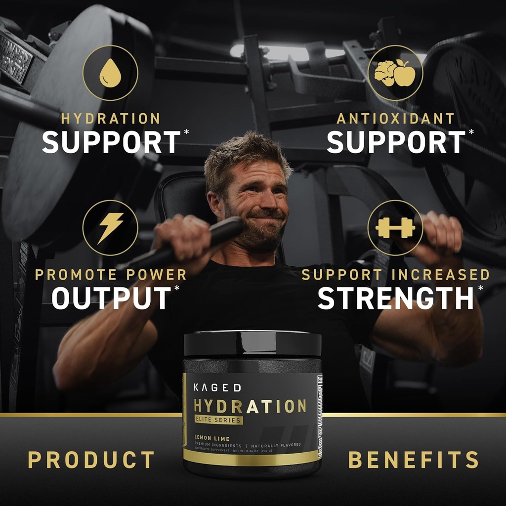 Kaged Electrolytes, Hydration Elite, Premium Electrolyte Powder Supplement, Intra Workout, Post Workout, Lemon Lime, 14 Travel Packets 5