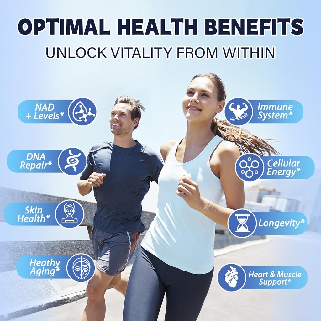 Totaria NMNH (Dihydronicotinamide Mononucleotide), NMN Alternative Supplement w/Niacinamide (Vitamin B3), Quercetin, Trans-Resveratrol, Support NAD+, Skin Cell Health*, Anti-Aging & Energy, 120 Caps 4