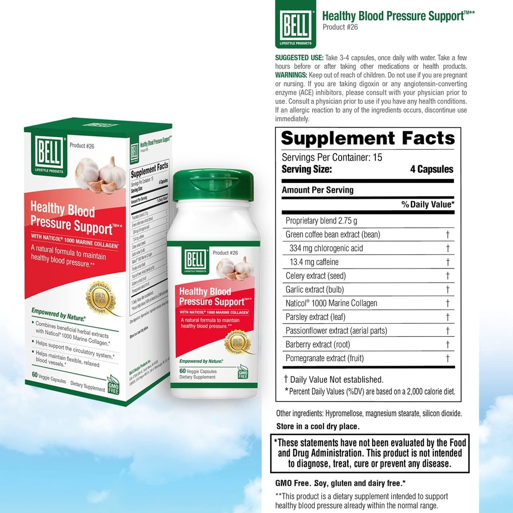 Bell Bundle – Healthy Blood Pressure Support, Stem Cell Supplements, & G-Out Uric Acid Cleanse – 25 Years Around The World, Sold Directly by The Manufacturer 4