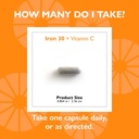 Celebrate Vitamins Iron Supplement with Vitamin C - 30mg Iron, 60mg Vitamin C, Bariatric Vitamins for WLS Patients, Vertical Sleeve & Gastric Bypass Surgery – 90 Capsules 5