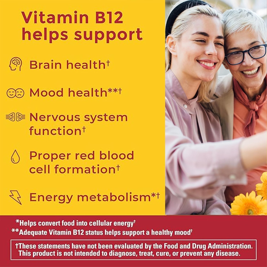 Nature Made Zero Sugar Energy Vitamin B12 Gummies 1000 mcg per Serving, B12 Vitamins, Energy Metabolism Support, Aspartame Free, 110 Sugar Free Gummies, 55 Day Supply 3