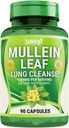 Mullein Leaf Capsules - 90 Capsules - Herbal Supplement Supports Healthy Respiratory Function & Mucous Membranes - 1000 mg - Natural Mullein for Lung Cleanse Support 2
