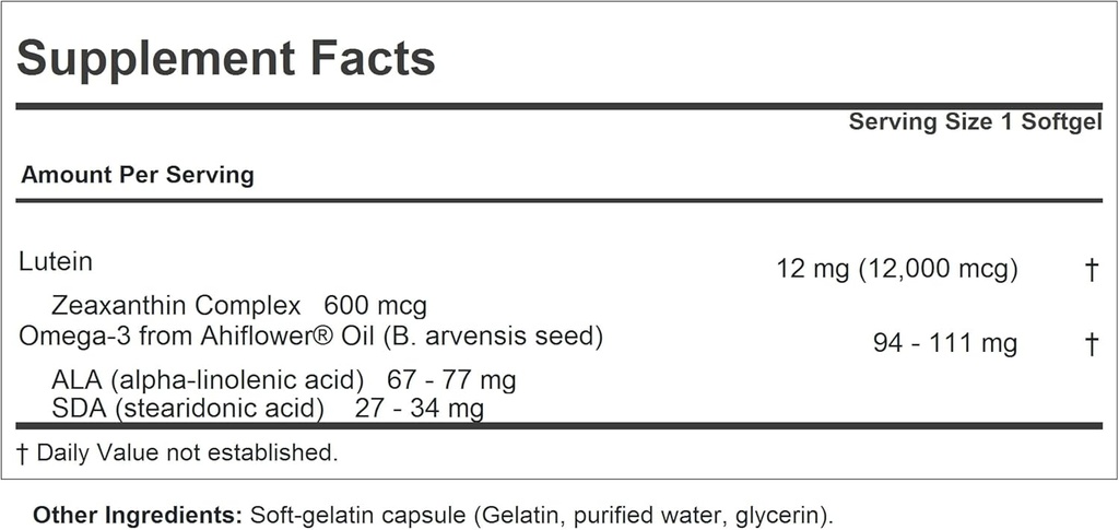 ANDREW LESSMAN Lutein 12 mg - 180 Softgels - Ultra-High Levels of Lutein. Powerful Anti-Oxidant Carotenoid. Supports Eye Health and Promotes Healthy Vision and Skin. 3