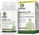 Probiotics for Women & Men, 200 Billion CFU 12 Strains with 3 Organic Prebiotics and Probiotics for Digestive Health Gut, Immune, Bloating & Gas, Energy, Overall Health, Shelf Stable - 2 Month Supply 2