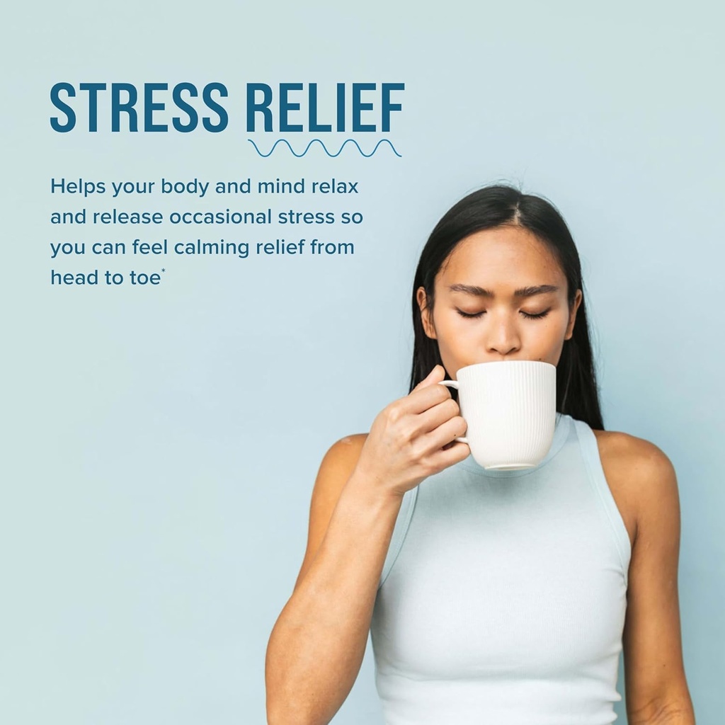 Natural Vitality Calm Mind, Magnesium Citrate + L-Theanine Powder, Supplement for Stress Relief, Gluten Free & Vegetarian, Unflavored, 12 oz. 4