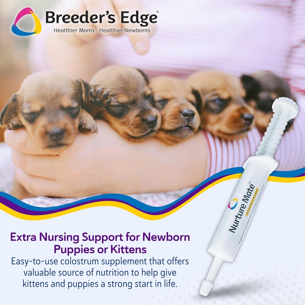 Revival Animal Health Breeder's Edge Nurture Mate - Colostrum Supplement for Puppies & Kittens, Dogs, Cats - 30 ml Paste 3