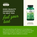 Swanson Vitamins A C E & Selenium - Promotes Cellular Health & Immune Support - Supports Natural Defensive Nourishment - (60 Softgels) 6