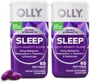 OLLY Ultra Strength Sleep Softgels, 10mg Melatonin, L-Theanine, Chamomile, Magnesium, Lemon Balm, Supports Deep Restful Sleep, Nighttime Sleep Aid, Non Habit-Forming, 60 Count (Pack of 2) 2