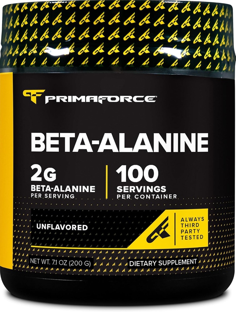 Primaforce Beta Alanine Powder, Unflavored, 200 Grams - Gluten Free, Non-GMO Supplement for Men and Women 2