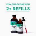 Vimergy Liquid B12 Refill – Fast-Absorbing Brain Support – Energy Support Supplement – USDA Certified Organic, Vegan, Non-GMO – 240 Servings (240 mL) 3