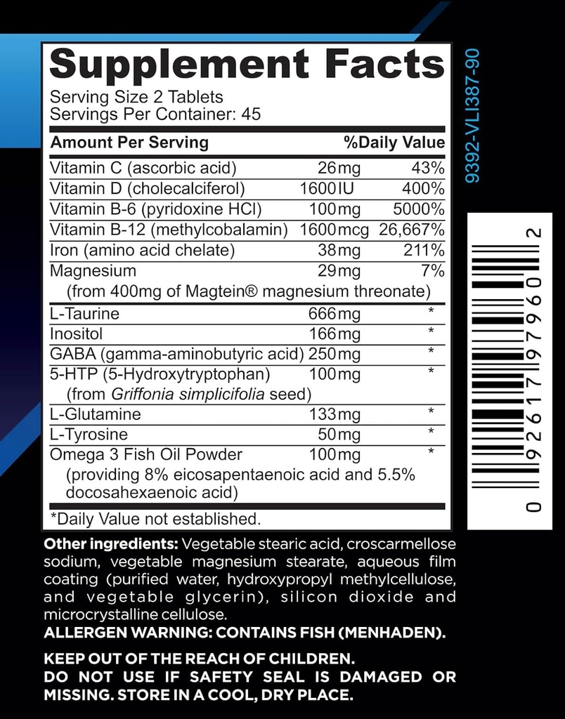 - 14 Premium Ingredients to Promote Overall Brain Health, Mental Clarity and Cognitive Enhancement 5