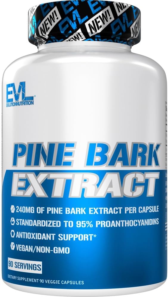 Evlution Nutrition Pine Bark Extract - Antioxidant Support - 240 mg Pine Bark Extract Per Capsule - 95% Proanthocyanidins - Vegan & Non-GMO - Dietary Supplement - 90 Servings - 90 Veggie Capsules 2