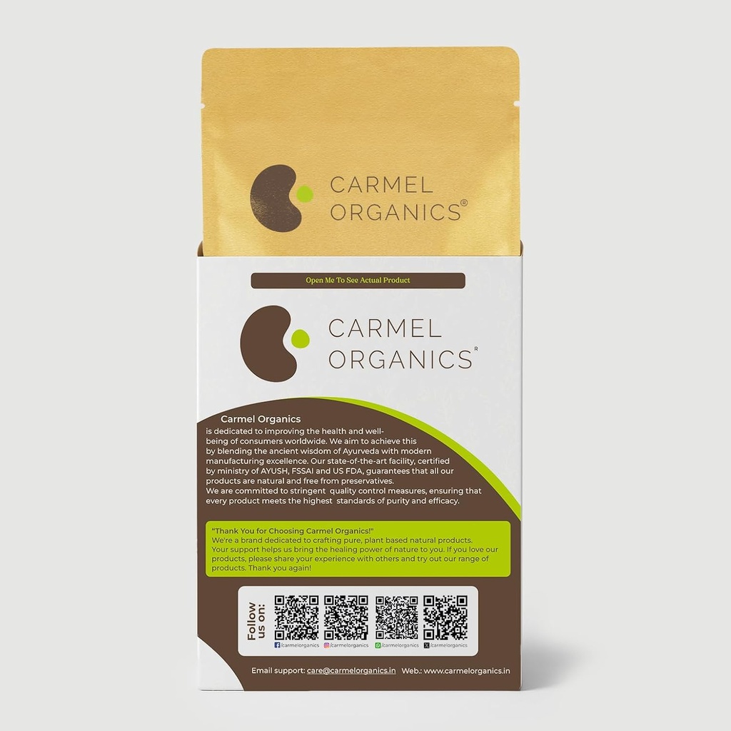 CARMEL ORGANICS Triphala Powder (8 Ounces) for Digestive Support | No Added Preservatives | Equal Blend of Harad, Baheda & Amla Fruits 4