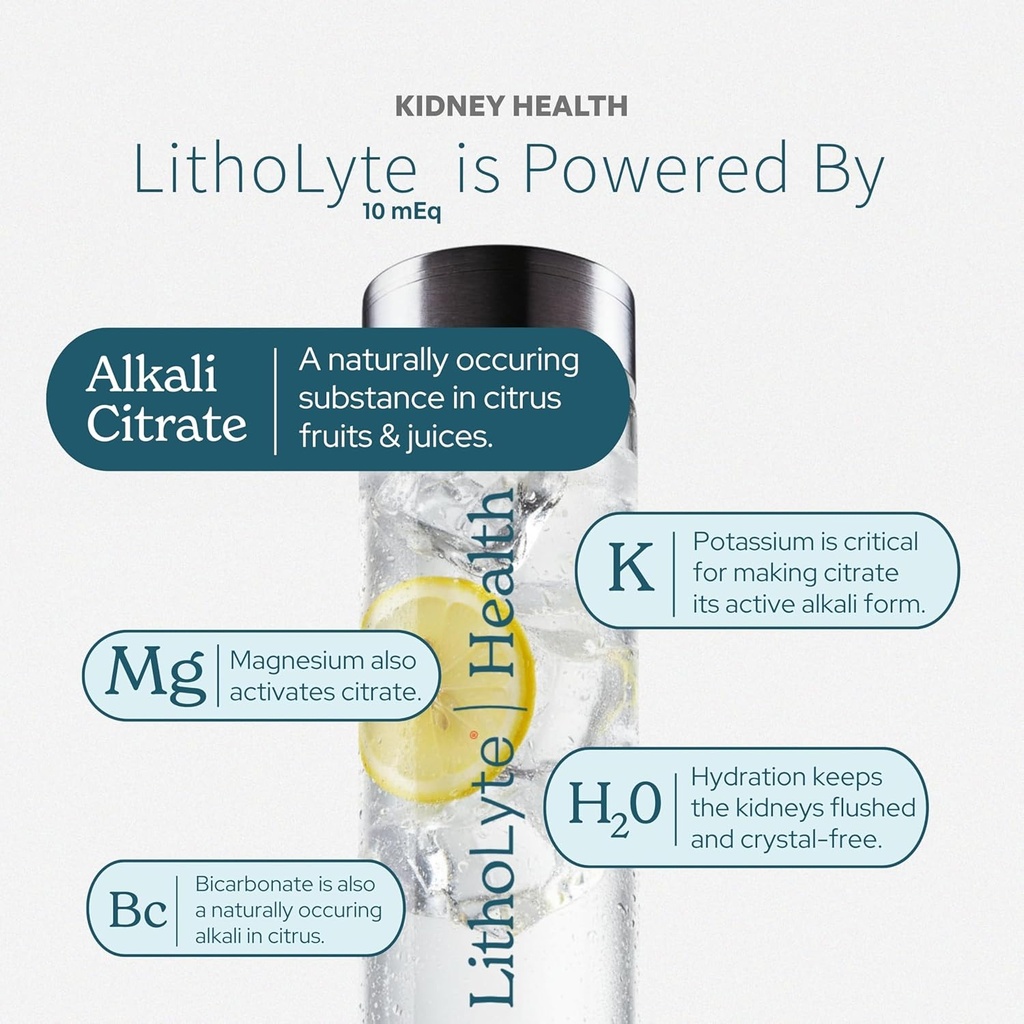 Kidney Health | Water & Beverage Enhancer 10 mEq, Developed by Urologists, 1-Pack (60 Sticks) 5