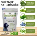 Snoutly Poochie Powder: USDA Certified Organic Dog Supplement & Super Multivitamin - Mother Nature's Vitamins & Minerals for All Dogs & All Ages, Nutritional & Digestion Support, RAW Superfood 4