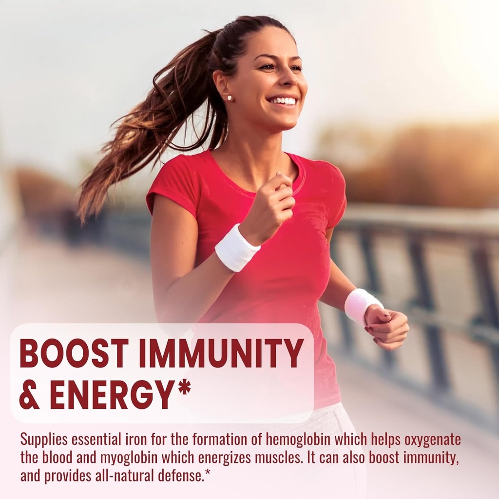 Liquid Iron Supplement for Women & Men Iron Drops Iron Supplements for Anemia with Folate, Vitamin C, B12 for Red Blood Cell Support-Grape, 2 Fl Oz 6