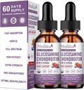 Glucosamine Chondroitin MSM Liquid Drops-w/Elderberry, Boswelia &Hyaluronic Acid-Extra Strength Joint Support Supplement for Mobility, Flexibility & Bones,High Absorption,60ml (2 fl oz) 2