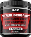 Citrus Bergamot with Red Yeast Rice, Heart & Circulatory Function Support as Black Chokeberry, Hawthorn & More - Immune System, Heart Health & Comfortable Mood - 60 Capsules 2