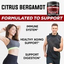 Citrus Bergamot with Red Yeast Rice, Heart & Circulatory Function Support as Black Chokeberry, Hawthorn & More - Immune System, Heart Health & Comfortable Mood - 60 Capsules 4