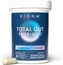 BIOHM Total Probiotic and Gut-Brain Connection Bundle, 30 Billion CFU Daily Probiotic with Good Bacteria, Fungi, Support Memory, Concentration, Focus, and Balanced Gut, 30 Servings Each 3