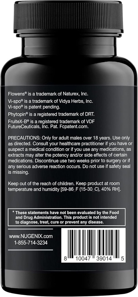 Nugenix Full Potency Prostate Supplement for Men - Clinical-Strength Ingredients, Saw Palmetto, Helps to Increase Urinary Flow, Control Frequency, and Support Prostate Function, 28 Capsules 5